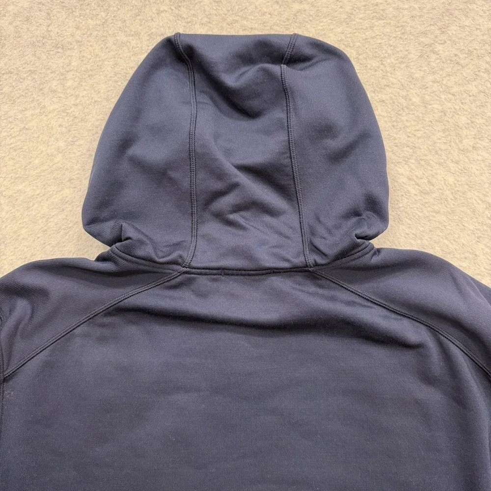 Smartwool Hoodie Mens L Blue Merino Sport Fleece Hybrid Zip Pullover